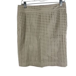 Banana Republic khaki eyelet skirt